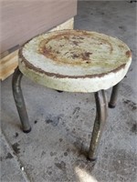 11" metal stool
