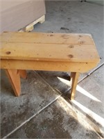 24" x 17" wooden bench