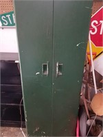 66"L x 23"W garage storage cabinet (stained with