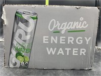 Organic sparkling energy water - lime - 12 12fl