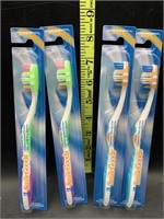 4 new soft bristle toothbrushes