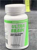 Ultra brain green tea caffeine with L-theanine -