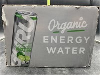 Organic sparkling energy water - lime - 12 12fl