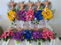 Lot of 10 - Artificial flowers with Angels