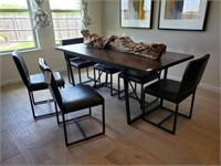 7PC DINING TABLE W/6 CHAIRS