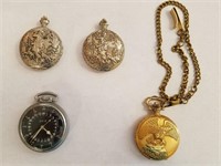 4 Pocket Watches, Hamilton, Eastmon & More