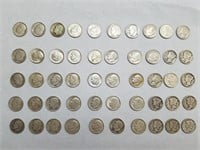 50 Silver Dimes