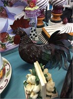 Rooster candle holder