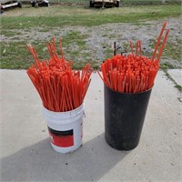 Large quantity of driveway markers.