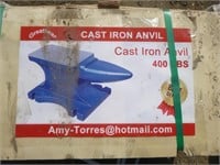 Unused 400lb Cast Iron Anvil