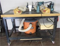 Dual Router Table W Grizzly Feeder & Vac System