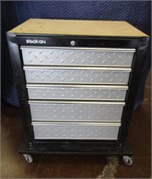 Stack On 5 Drawer Tool Box - Empty - No Wheels