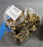 1000 ct. 9mm Brass