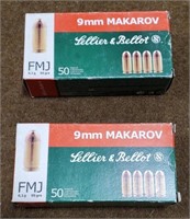 100 rnds. 9mm x 18 Makarov