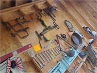 Wall Contents - Wrenches, Screw Drivers, Braces,
