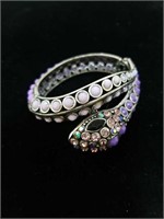 jeweled snake design bracelet - all stones  intact
