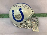 Raymond Berry signed Colts mini helmet