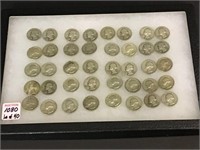 Lot of 40 Silver Washington Quarters-Various Dates