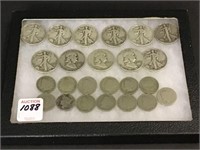 Collection of Coins Including 13-V-Nickels,