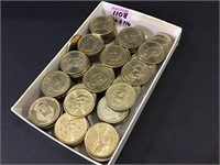 Collection of 146 Presidential Dollar Coins