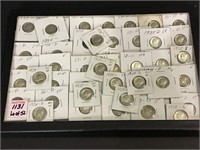 Collection of 52 Mercury Dimes Including