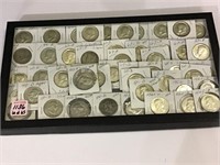 Lot of 65 Coins Including Group of 15 Franklin