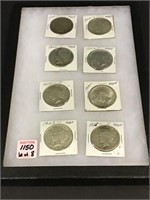 Lot of 8 Peace SIlver Dollars Including
