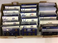 Group of 15-US Mint Proof Sets w/ Boxes