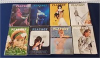 EIGHT 1963 PLAYBOY Magazines w) Centerfolds