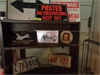 License plates, other misc signs