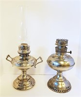 Liberty & Rayo Nickel Plated Kerosene Lamps