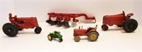 Vintage Toy Tractors & Disc Plow Ertl Dinky