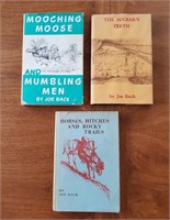 3 Wyoming Books by Joe Back Horse Packing Guide
