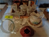 Fish bowl mugs, other items