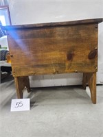Wooden Side table/storage Bin
