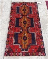 Hand Knotted Kazak Tribal Rug From Afghanistan