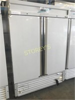New 2 Door Stainless Steel Cooler w Warranty