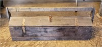 Primitive 35" Wooden Tool Box Caddy