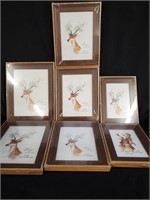 7 wooden picture frames new.