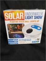 Solar underwater light show  disco ball