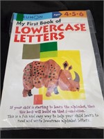 First book of lowercase letters by Kumon