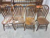 Slat Back Chairs (4)