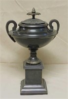 Classical Lidded Handled Urn Bronze.