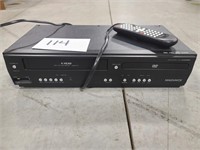 Black Magnavox VHS Player