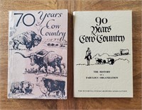 2 BOOKS 70 & 90 Years Cow Country 1943 & 1963