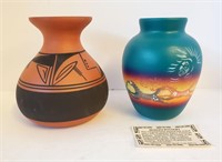 Ute Mountain & Hozoni Pottery Vases SW Design
