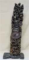 Large Well Carved Laughing Buddha with Children.