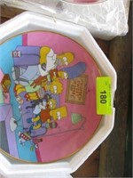 3 Simpsons collectible plates