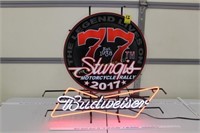 2017 Sturgis Budweiser Neon Sign