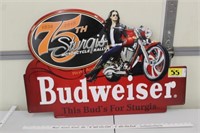 Sturgis 75th Anniversary Budweiser Tin Sign